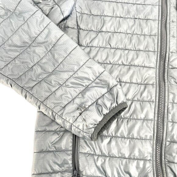 J. Crew Primaloft Nylon Puffer Jacket Pockets Mock Neck Unisex Mens Small - Picture 4 of 9